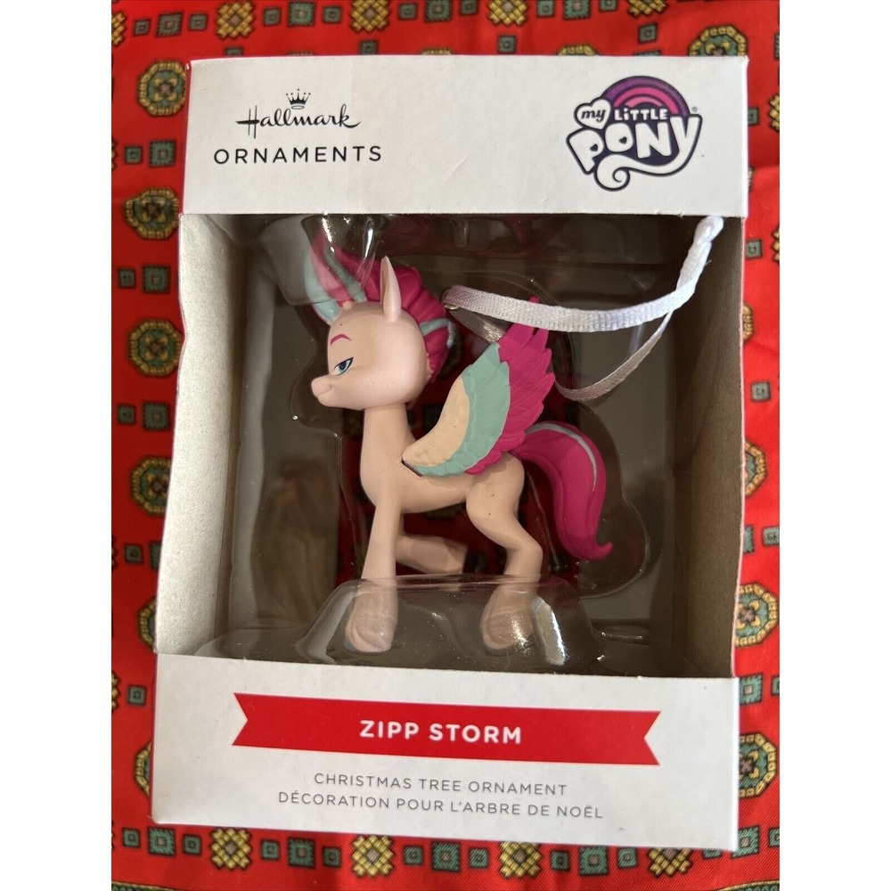 Hallmark My Little Pony Zipp Storm Christmas Tree Ornament Pink Pegasus 2022
